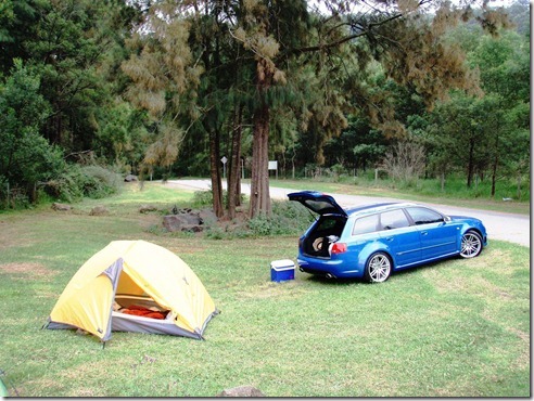 The Audi RS4, perfect high-performance camping vehicle 