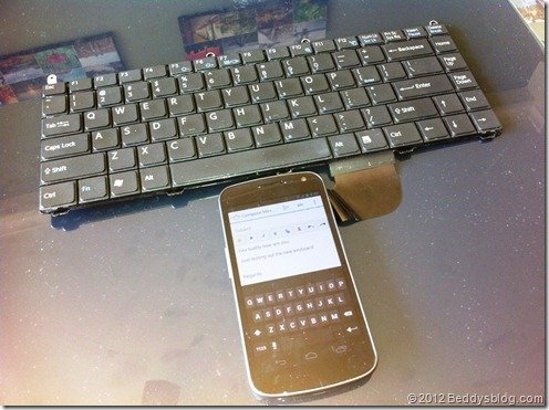 Samsung Galaxy Nexus keyboard