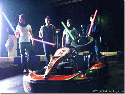 karting with lighsabers